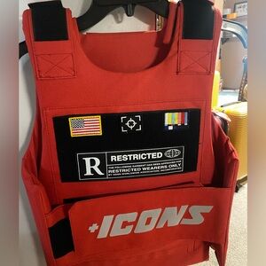 Icon red reflective vest